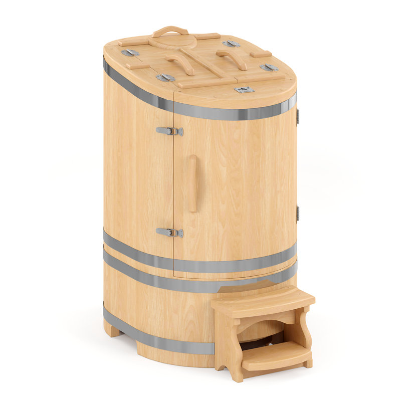 RebirthPRO Luxury Cedar Barrel 1 Person Traditional Steam Sauna Wayfair